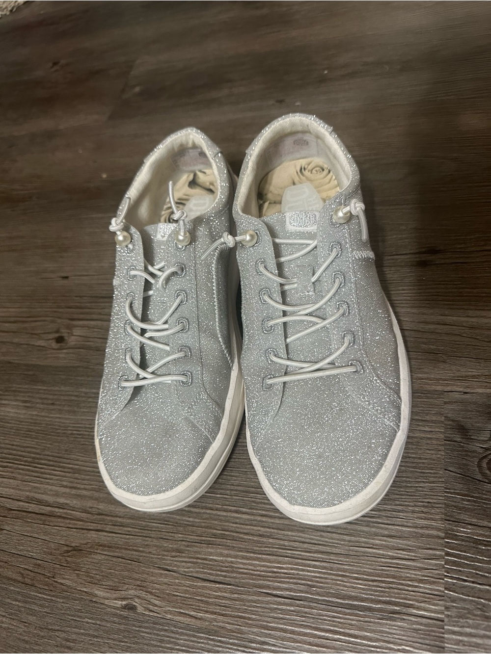 Hey Dude Glitter Low-Top Sneakers